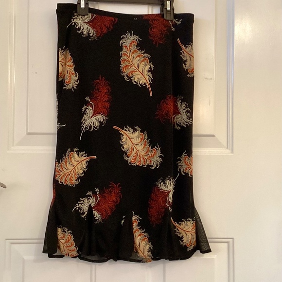 Express Midi Skirt Stretch Poly Size Small - Picture 2 of 3